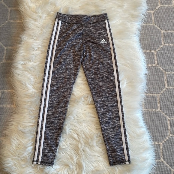 Adidas never worn black and white track pants for kids, size M (10/12) - Picture 1 of 4